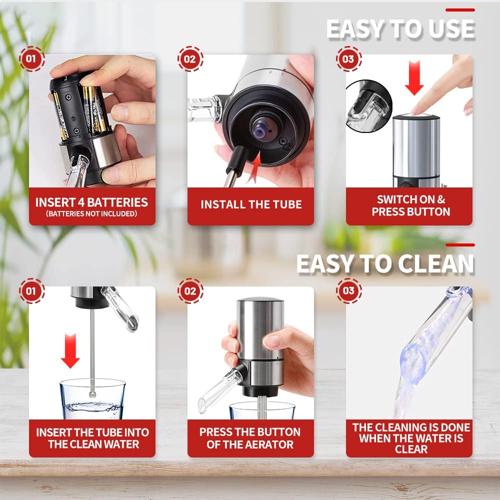 Electric Wine Aerator and Dispenser