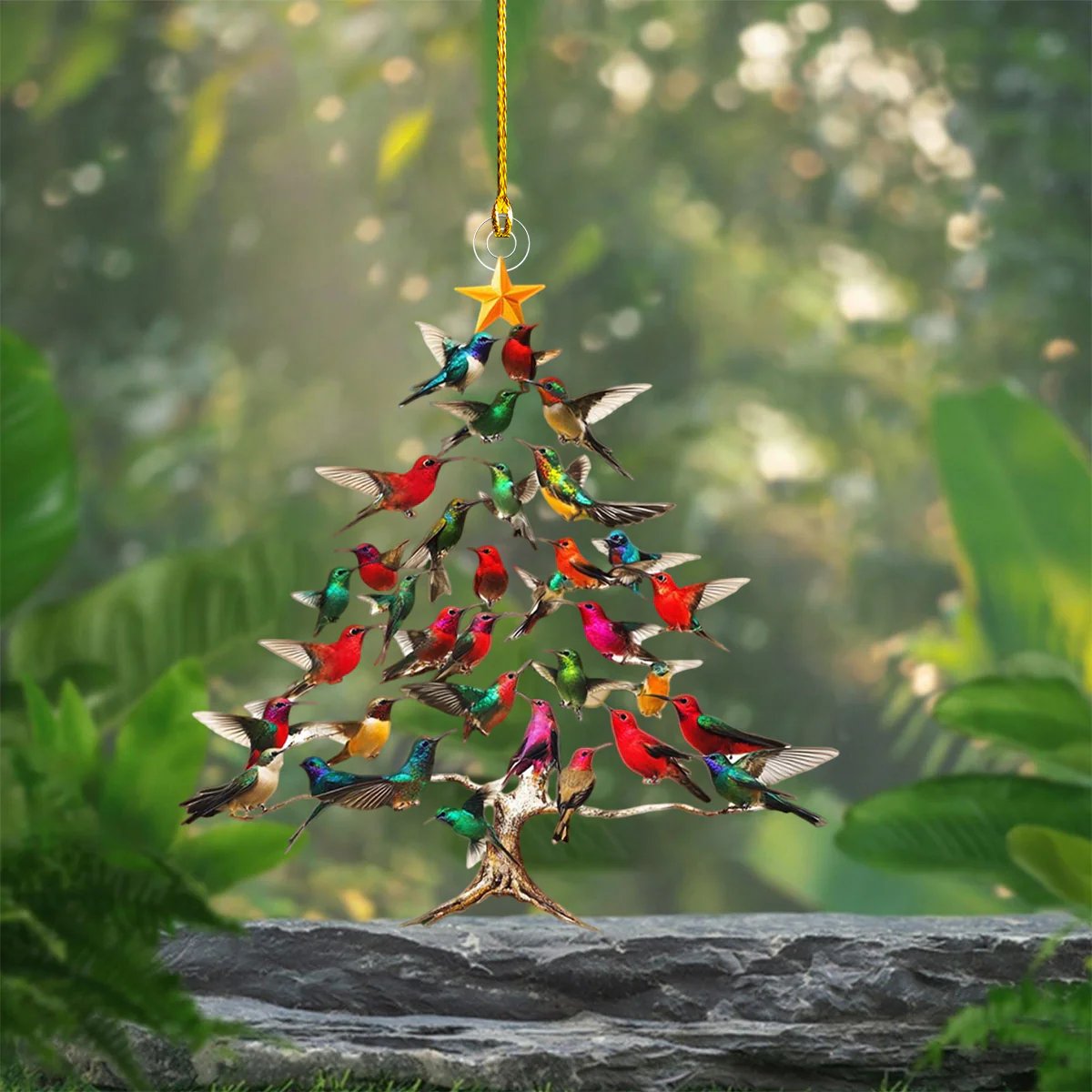 New Release Hummingbird Christmas Ornament