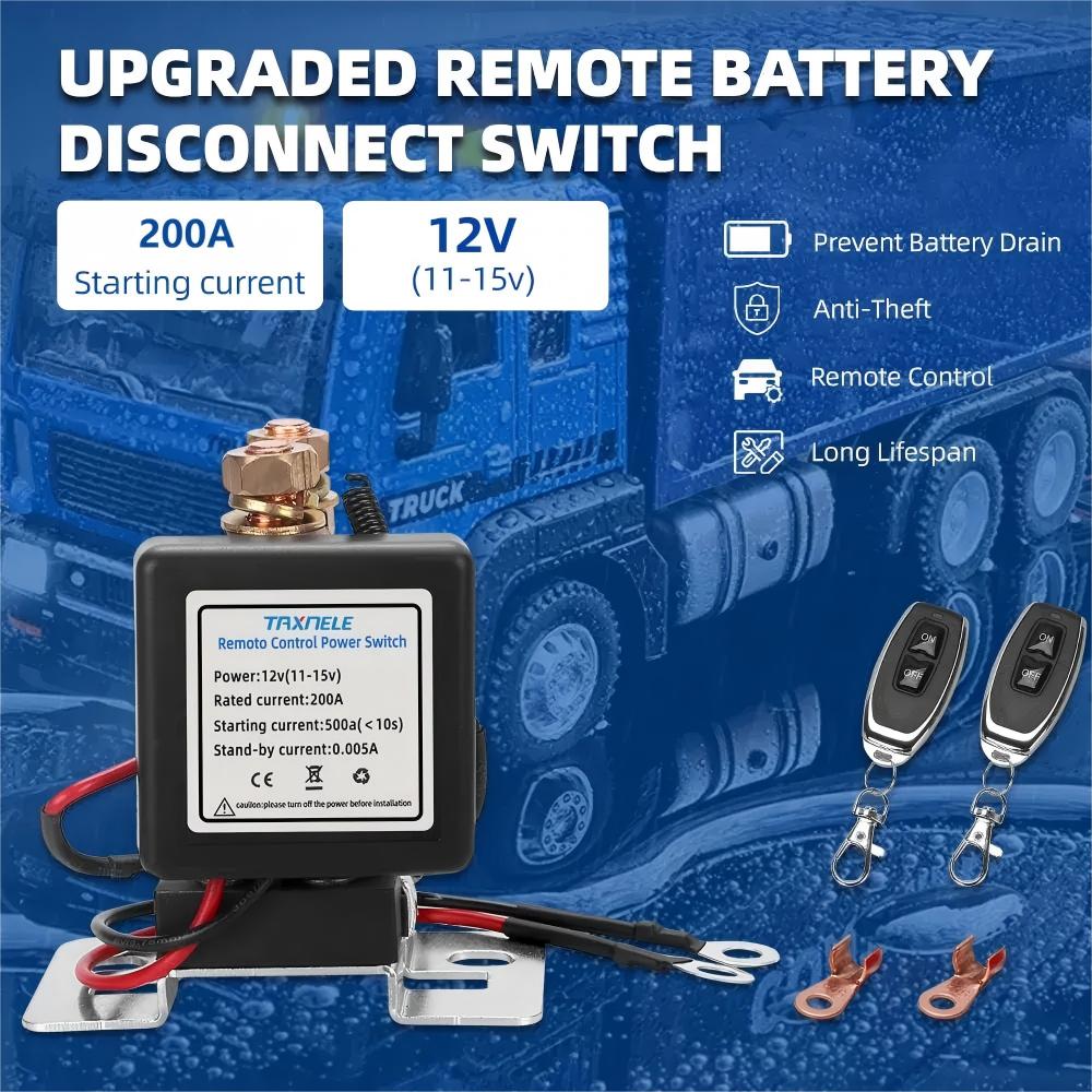 WIRELESS REMOTE CONTROL BATTERY RELAY SWITCH