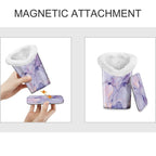 Eyeglasses Holder with Soft Furry Lining and Magnetic Base