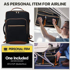 40-liter airline-approved travel backpack, comes with 3 storage bags, and can replace a 20-inch suitcase