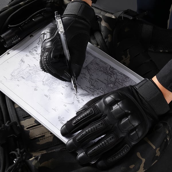 Tactical Full Finger Gloves with Soft Knuckle Protection