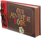 Our Adventure Book Scrapbook - Retro Style Letter Cover, Perfect for Travel & Memories