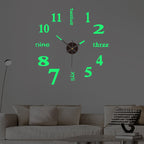 Promotion 3D Wall Decal Decorative Clock