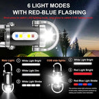 Rechargeable Mini Keychain Flashlight - 800 Lumens, 6 Modes, Perfect for Outdoor Adventures, Work, and Emergencies