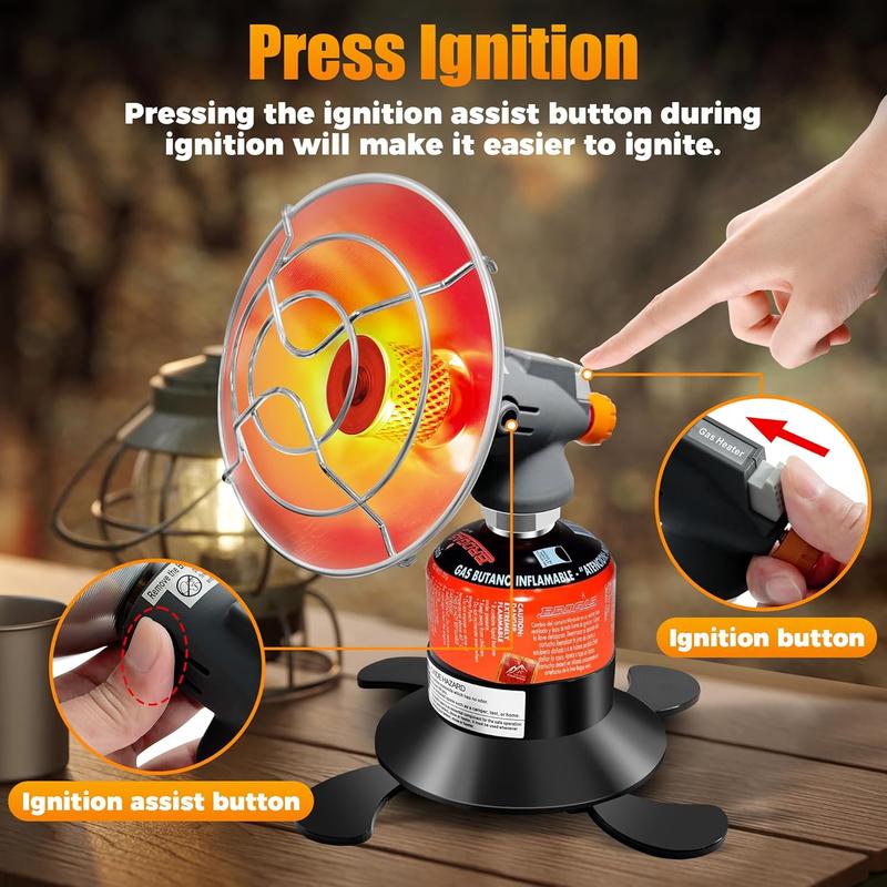 Portable Outdoor Heater- Suitable For Outdoor Camping Tent Garage Fishing