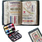 ON SALE All-in-One Embroidery Stitch Book & Sewing Kit