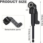 6pcs Right-Angle Drill Bit Accessory Set - Easy to Install & Wide Compatibility