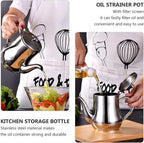 304 Stainless Steel Filter Oil Kettle Large Capacity