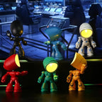 Lonely Robot Cartoon Cute Robot Design Companion Table Light