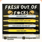 Swear Word Design Ballpoint Pen Set