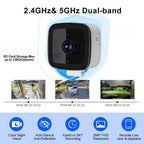 Crystal-clear security 2K camera Color Night Vision 24/7 Recording & Smart Alerts Easy Install