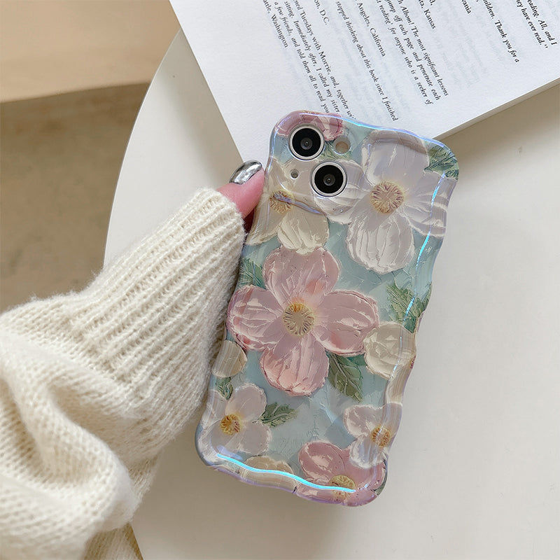 Colorful Retro Oil Painting Print Phone Case