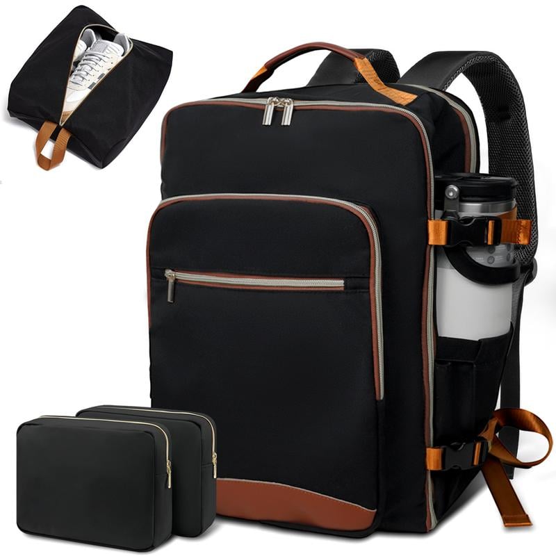 40-liter airline-approved travel backpack, comes with 3 storage bags, and can replace a 20-inch suitcase