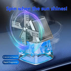 New Style - Solar-powered Windmill Aroma Car Air Freshener