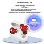 Heart Shape Wireless Noise Cancelling In-Ear Gaming Headset with LED Touch Control