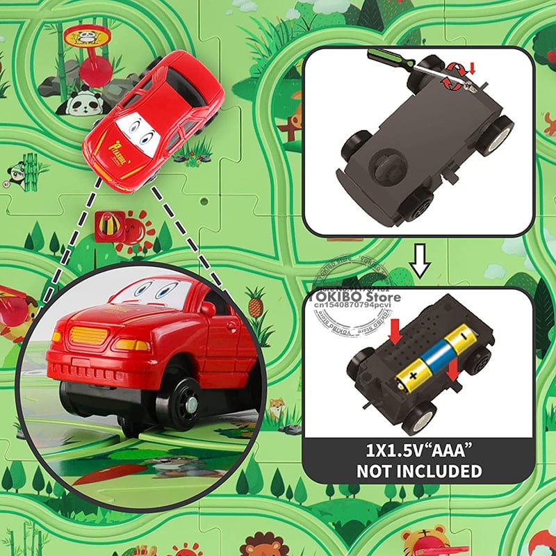 Educational puzzle and circuit game for children
