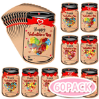 Valentines Day Cards for Kids - 60 Pack Mason Jar Valentine Gifts Cards