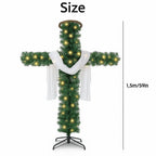 Handmade Illuminated Christmas Cross – A Symbol of Light & Hope