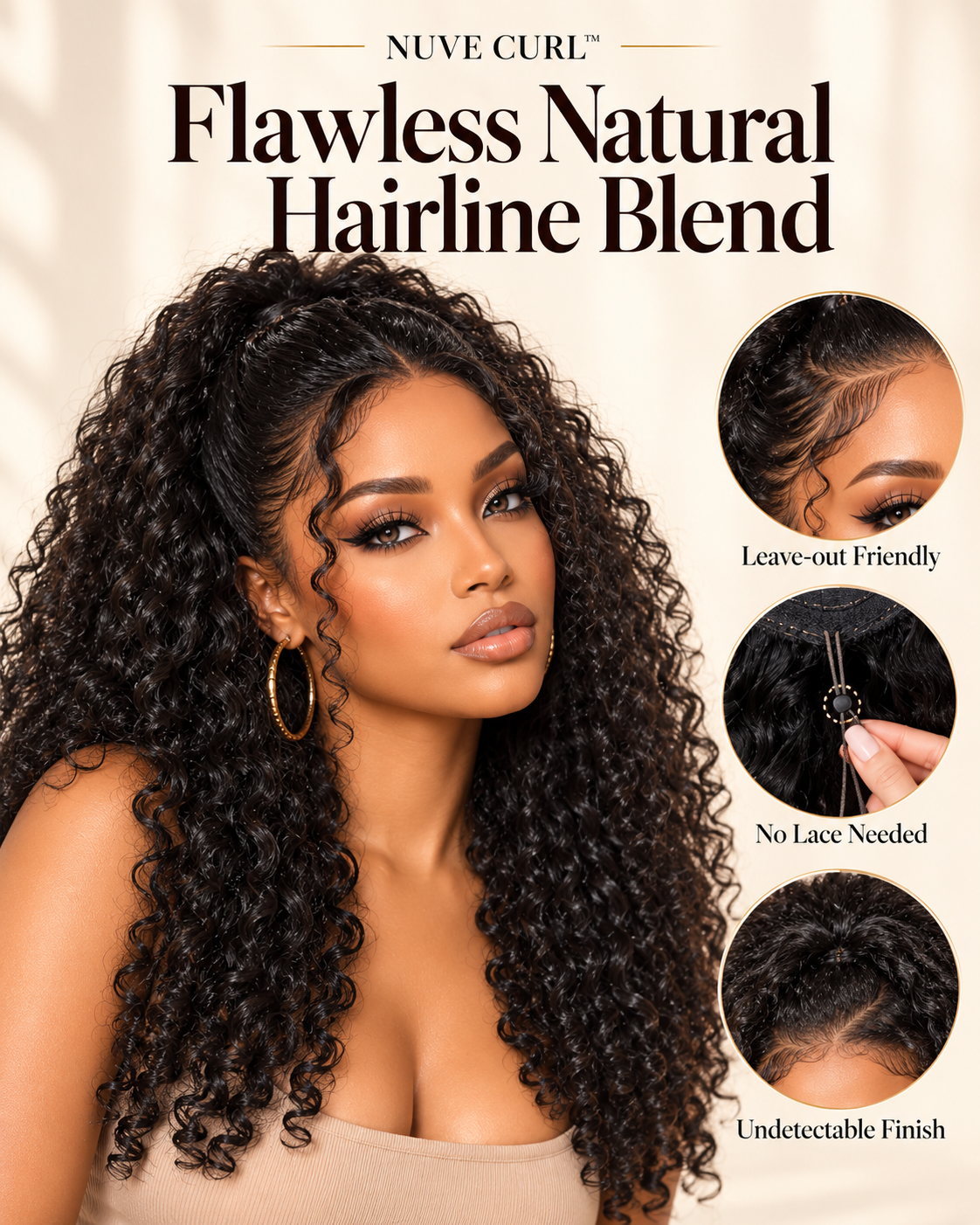 Maison Lamisse Nuvé™  —  100% Human Hairs Half Wig