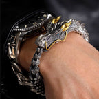 Dragon Head Premium Sterling Silver Bracelet - Bring you fortune and good luck