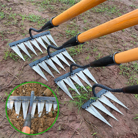 Half Price - 4/5/6/7 Tooth Carbon Steel Garden Hand Rake