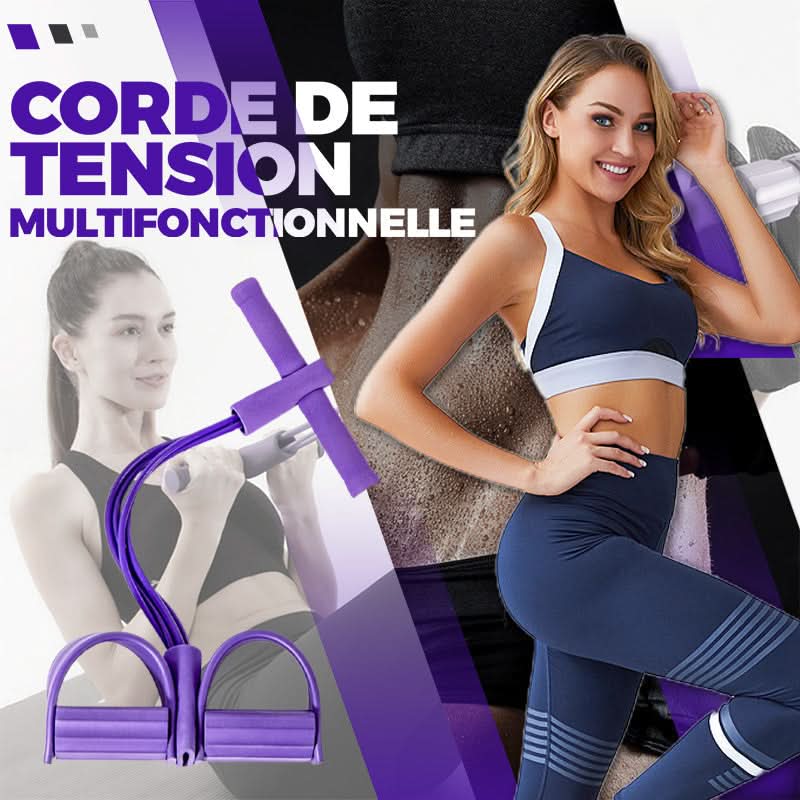 32 Fitness Resistance Bands-4 Tube Pedal Ankle Puller