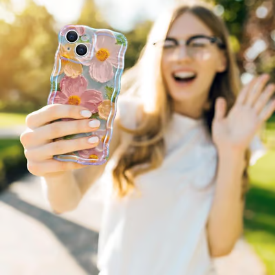 Colorful Retro Oil Painting Print Phone Case