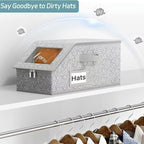 Stackable Hat Storage Boxes for Baseball Caps