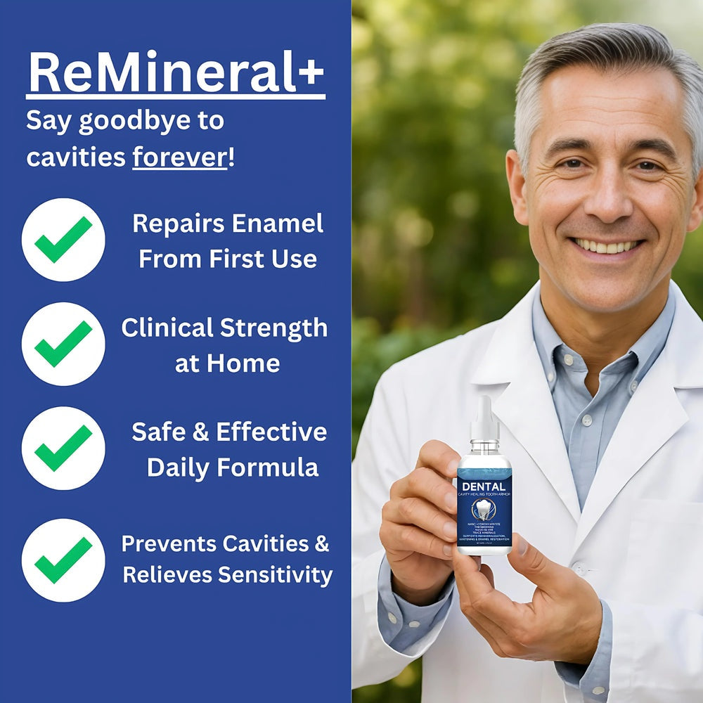 55 % OFF !! Fluoride-Free Hydroxyapatite Tooth Armor Drops & Enamel Repair, Whitening & Fresh Breath