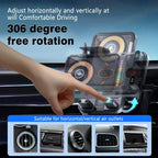 Over ! Smart 2-in-1 Car Rotating Mobile Phone Holder & Wireless Charger