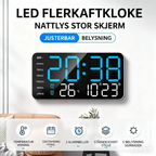 Multifunctional decorative LED digital wall clock