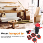 Complete set of heavy duty furniture lifts and moving equipment