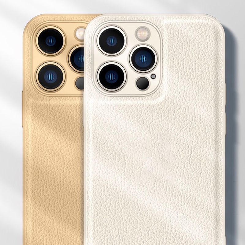 Leather Grain Phone Case for iPhone