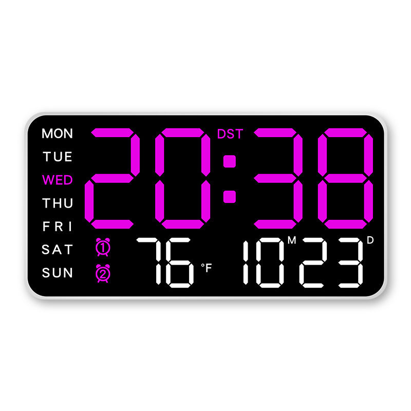 Multifunctional Decorative LED Digital Wall Clock