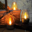 Solar Power Tea Lights Outdoor Flameless Flicker