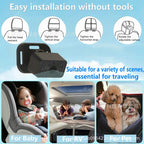 【Baby Car Mirror】 Rear Seat Infant Monitor with 1080P Crystal-Clear View & 360° Rotation | Easy Plug & Play Installation, Wide-Angle Safety Mirror for Parents