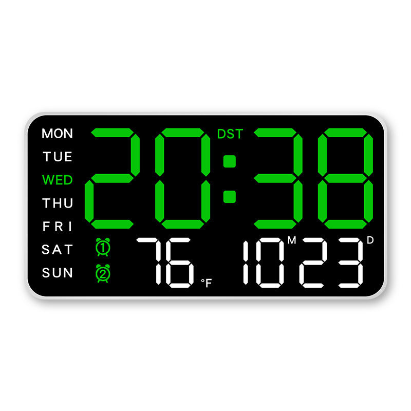 Multifunctional Decorative LED Digital Wall Clock