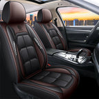 & Premium Leather Front Seat Covers – Universal Fit for Sedans, SUVs & Trucks