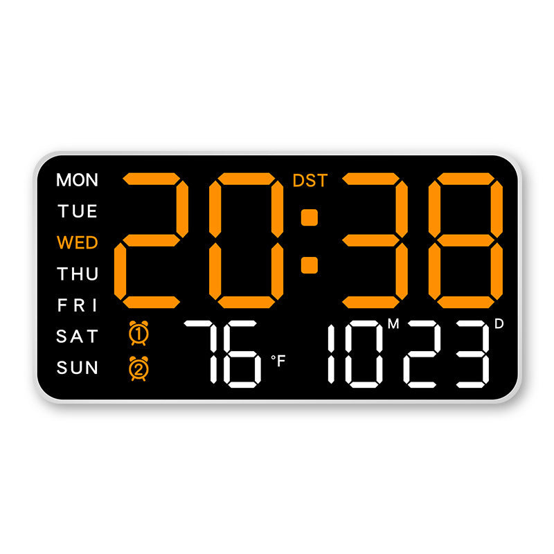 Multifunctional Decorative LED Digital Wall Clock