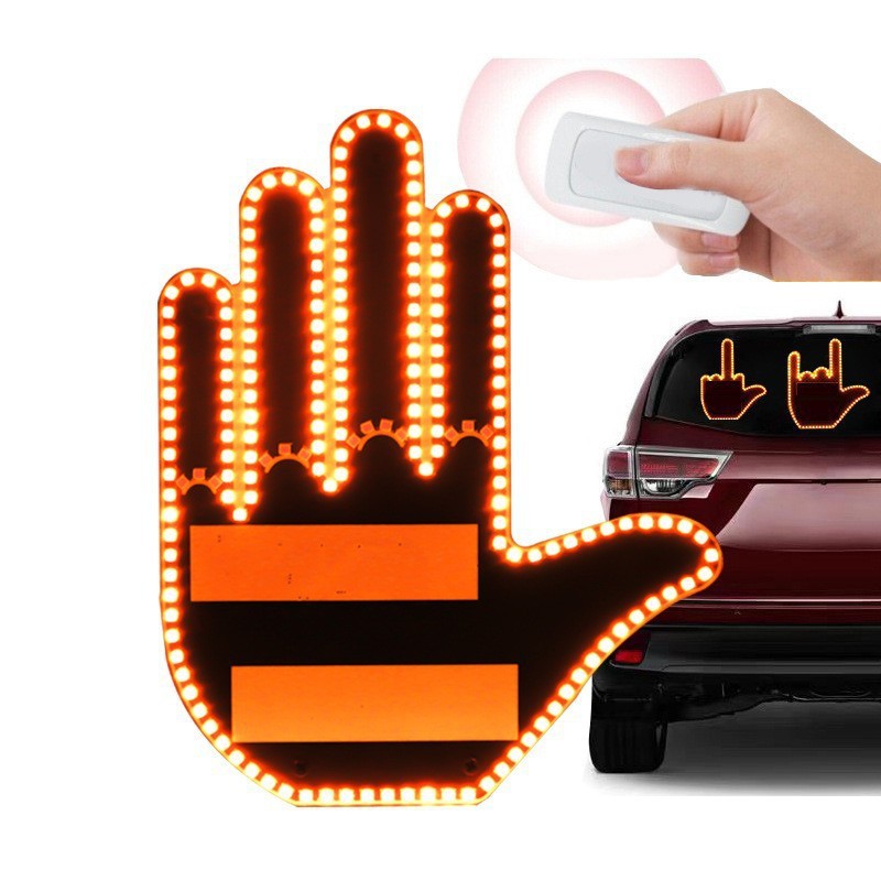 Middle Finger Gesture Light with Remote