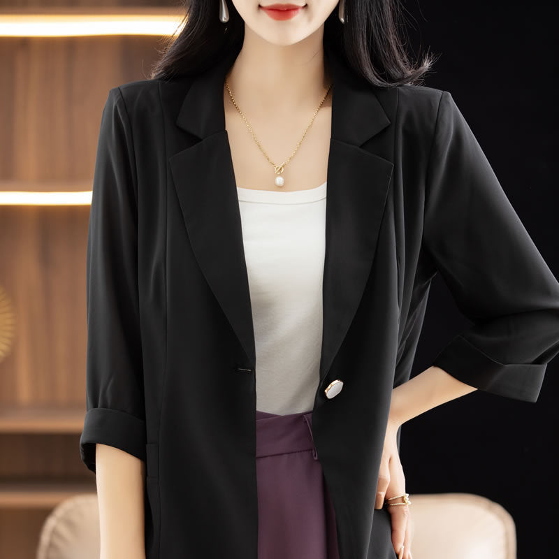 Thin Ice Silk Blazer for Women