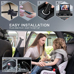 【Baby Car Mirror】 Rear Seat Infant Monitor with 1080P Crystal-Clear View & 360° Rotation | Easy Plug & Play Installation, Wide-Angle Safety Mirror for Parents