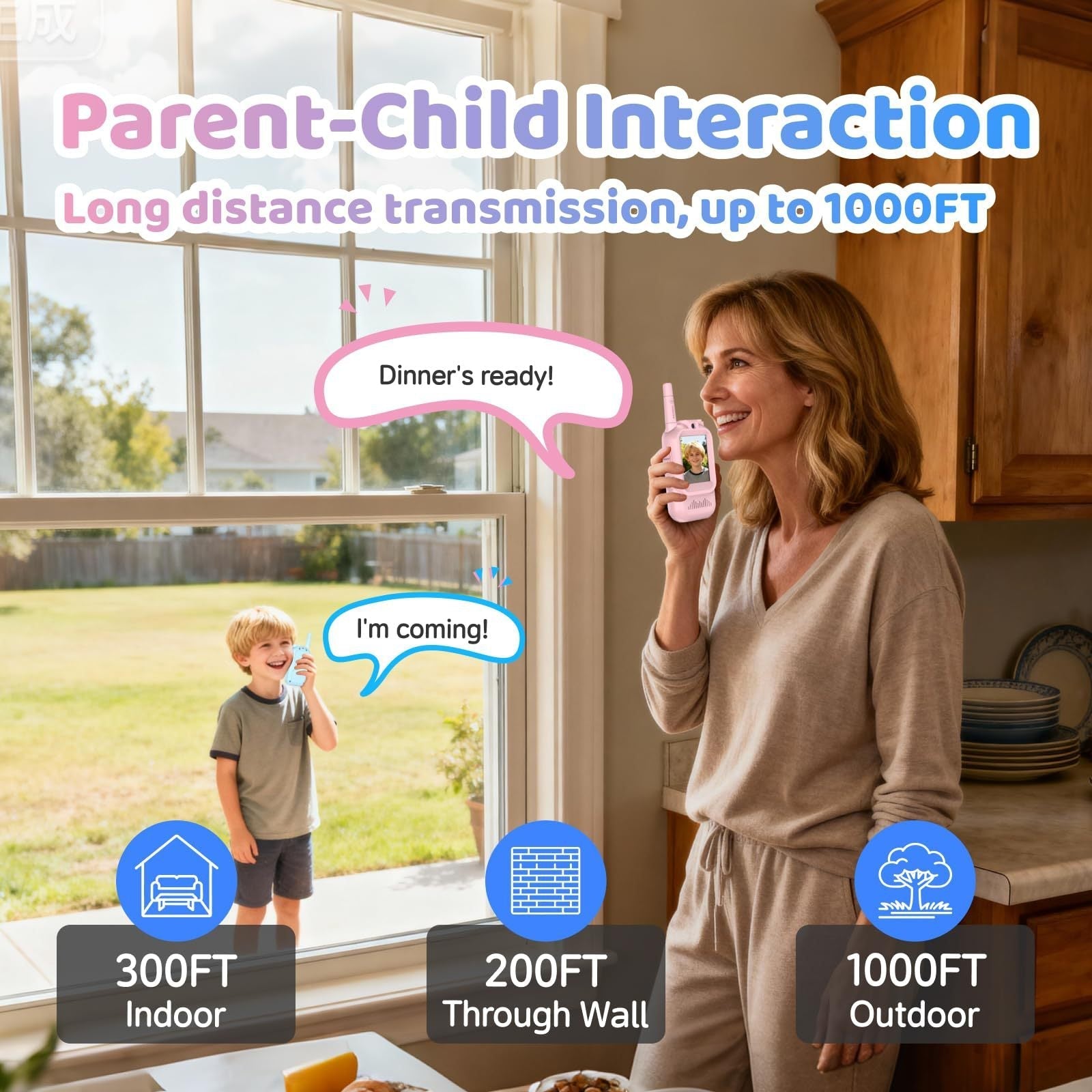Kids Video Walkie Talkie – Safe & Fun Two-Way Communication for Children, Rechargeable, Long-Range, Educational & Outdoor Play