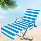 For a ! Sun Lounger Towel in Bag with Pockets Storage