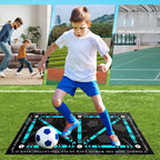 NOW! Non-Slip Football Training Mat - Durable & Portable, Perfect for Footwork Drills Anywhere