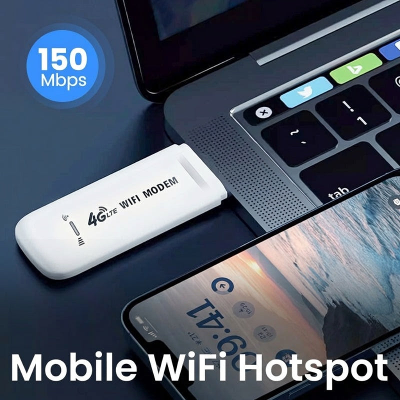 2026‘s New Portable Hub | USB 4G LTE Mobile Hotspot | 150Mbps for Travel & Work