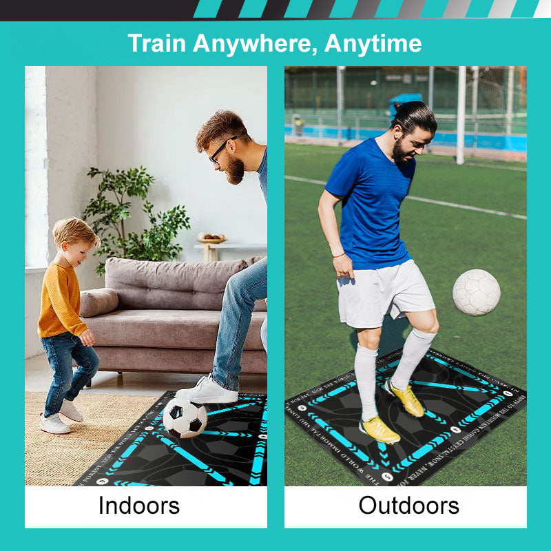 NOW! Non-Slip Football Training Mat - Durable & Portable, Perfect for Footwork Drills Anywhere