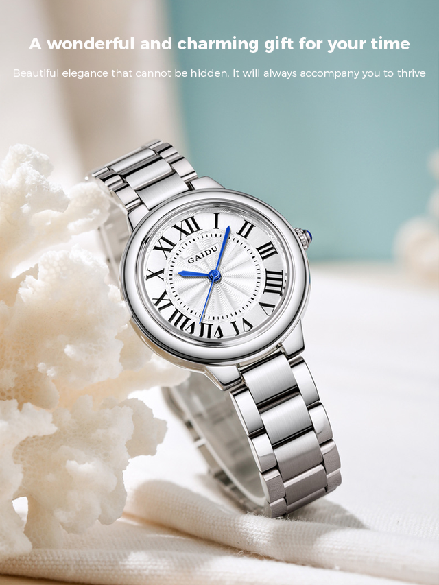 Luminous Ladies Steel Strap Waterproof Quartz Watch