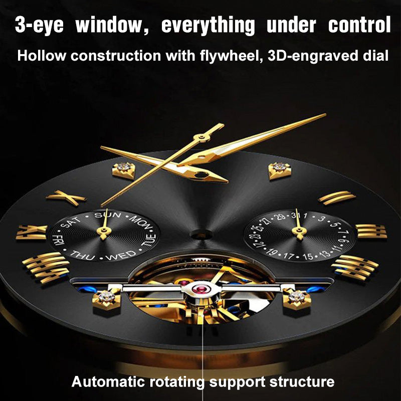 New Multifunction Chronograph Wristwatch with 6 Hands
